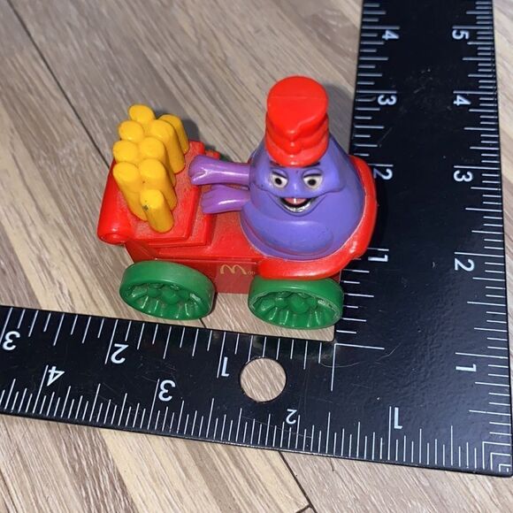 McDonald's Circus GRIMACE ON CALLIOPE Elephant Circus Fries toy - Picture 8 of 9